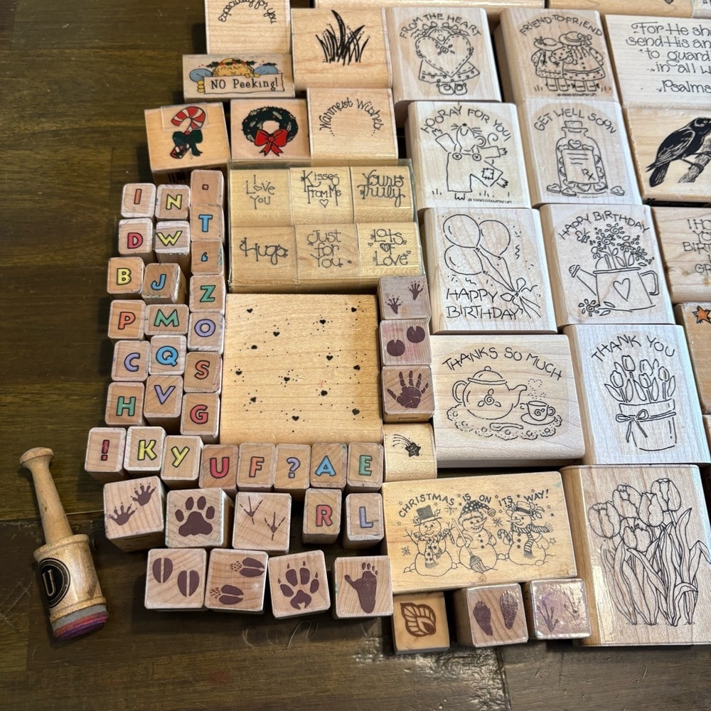 Vintage Rubber Stamps Crafting Scrapbook Crafts D.O.T.S USA 1990’s Y2K - Picture 5 of 15